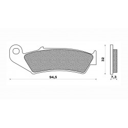 Τακάκια Daytona 33190 (FA125)(FD120) Τακάκια Daytona 33190 (FA125)(FD120)